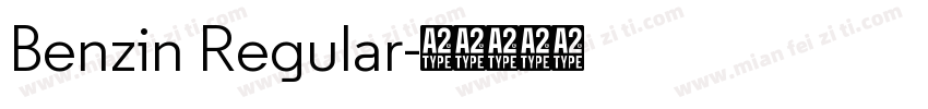 Benzin Regular字体转换